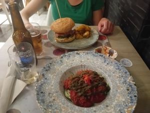 Delicious meal at Cookaluzka in Madrid