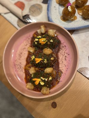 Kibbeh Nayyeh  at Cookaluzka in Madrid