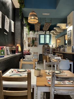 Cute cafe!  at Cookaluzka in Madrid