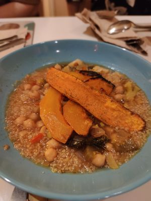 menu italiano primer plato at Cookaluzka in Madrid