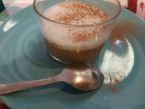 Natilla de cafe at Cookaluzka in Madrid