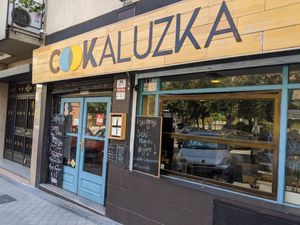 view from the street at Cookaluzka in Madrid