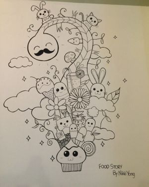 Wall art  at My Real Cafe in Petaling Jaya