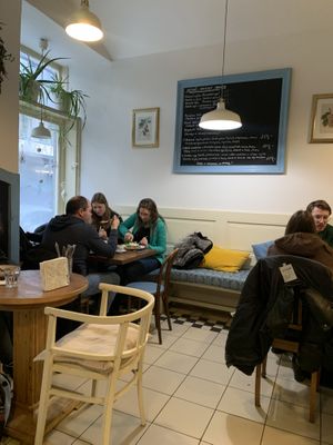 The bistro  at Veget in Prague