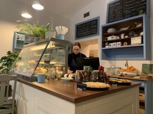 The inside  at Veget in Prague