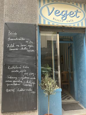 Lunch menu  at Veget in Prague