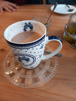 Cioccolata calda vegan at Veget in Prague