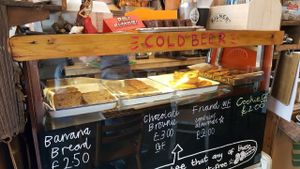 Gluten free cakes  at Cafe Boscanova in Bournemouth