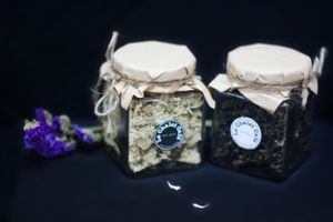 Green tea & Camomile tea at Le Chalet Cafe in Hanoi