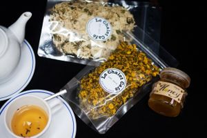 Camomile tea & Chrysanthemum tea  at Le Chalet Cafe in Hanoi