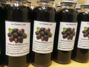 Natural Mulberry Juice at Le Chalet Cafe in Hanoi