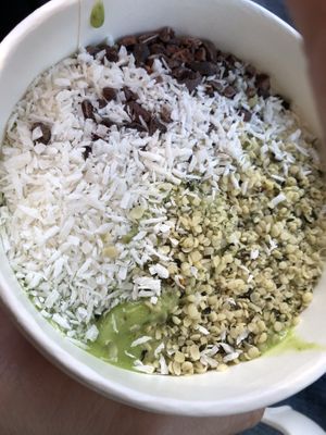 Green goddess bowl at Nourish Wellness Cafe in Northampton