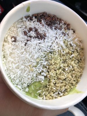 Green goddess bowl at Nourish Wellness Cafe in Northampton