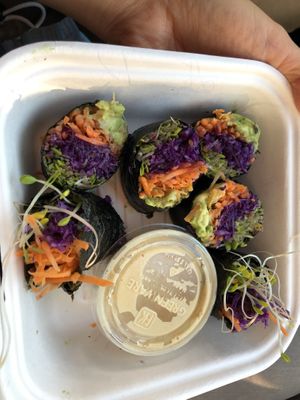 Raw sushi  at Nourish Wellness Cafe in Northampton