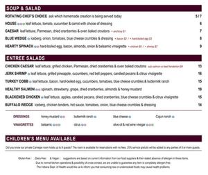 Options at Woody's Library Restaurant  in Carmel