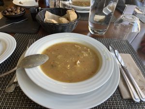 Vegetable soup #Veganuary at Sabor & Arte in Coimbra
