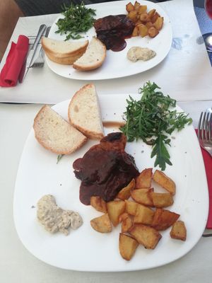 Very delicious vegan steak at Mayka in Belgrade