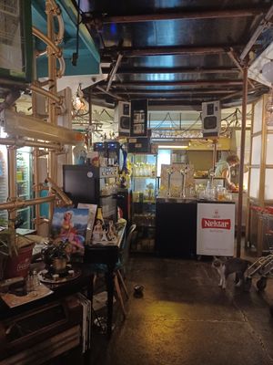 Inside bar at Mayka in Belgrade