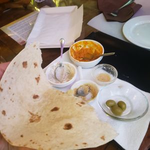 Starter; the bread asked separatelly; tortillas which were include were ridiculosly small at Mayka in Belgrade