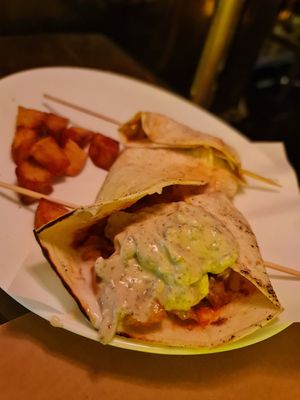 Vegan sheitan gyros at Mayka in Belgrade