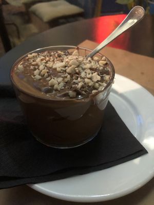 Vegan choclate mousse  at Mayka in Belgrade