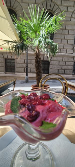 Extremely delicious, tastes so good and sweet of fruits, unbelievable thats with no sugar and no milk at Mayka in Belgrade