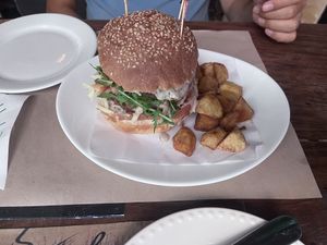 Burger  at Mayka in Belgrade