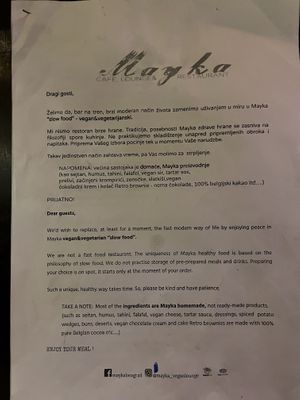   at Mayka in Belgrade