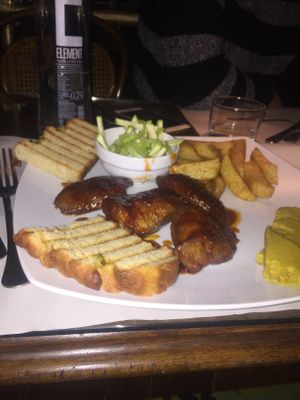 Vegan steaks with smoked vegan cheese at Mayka in Belgrade