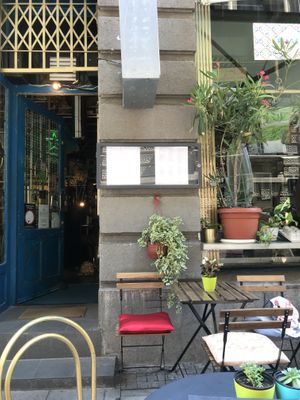 Outside at Mayka in Belgrade