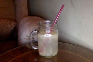 Hot ginger drink at Mayka in Belgrade