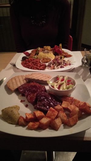 Kod Mayke barbecue seitan steam etc at Mayka in Belgrade