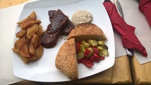 Seitan steak at Mayka in Belgrade