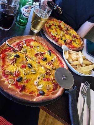 Vegan pizzas at Cafe Sia in Isle Of Skye