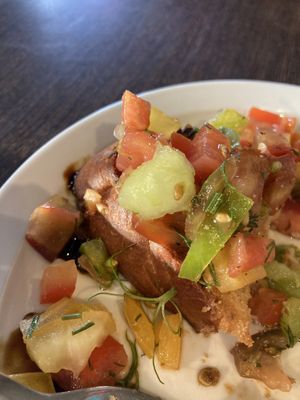 Vegan bruschetta   at Cafe Sia in Isle Of Skye