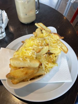 vegan cheesy chips  at Cafe Sia in Isle Of Skye
