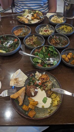 Vegan mezze at Maqam Al Sultan in Larnaca