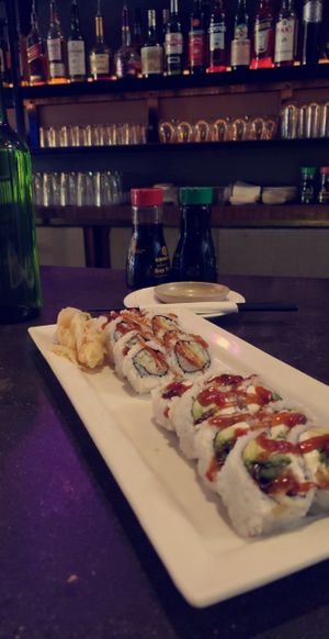 Iggy Popper Roll and Mushroom Roll (forgot the mushroom rolls names) at UCHU Sushi in Portland