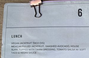 Jackfruit taco option at 6 Nutrition in Frankston