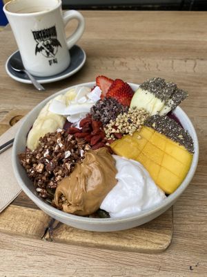  Acai bowl with peanut butter  at 6 Nutrition in Frankston