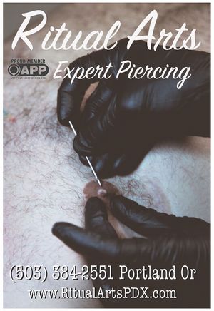 Expert Professional Safe Piercing at Ritual Arts Tattoo in Portland