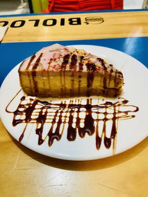 Cheesecake  at Bioloco in Gran Canaria