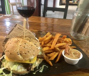 Texas burger  at Bioloco in Gran Canaria