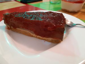 Chocolate cheese cake at Bioloco in Gran Canaria