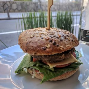 burger at Bioloco in Gran Canaria