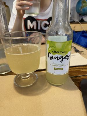 ginger kombucha at Bioloco in Gran Canaria