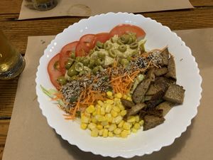 Big salad at Bioloco in Gran Canaria