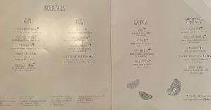 Drinks with labels on allergy menu #Veganuary at Hans im Glück in Koblenz