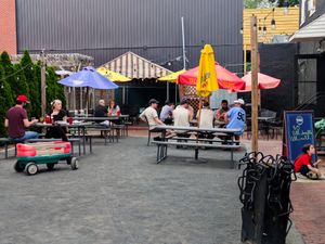 Outdoor seating at Interstate Drafthouse at Interstate Drafthouse in Philadelphia
