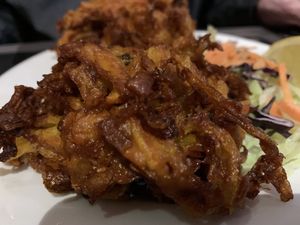 Onion Bhaji  at Raj Tandoori in Newcastle Upon Tyne